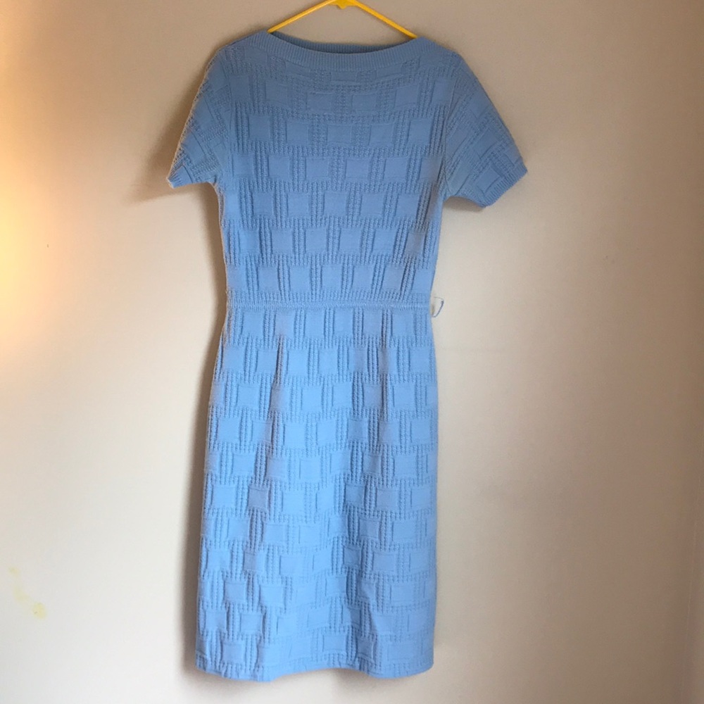 Vintage light blue knit dress
